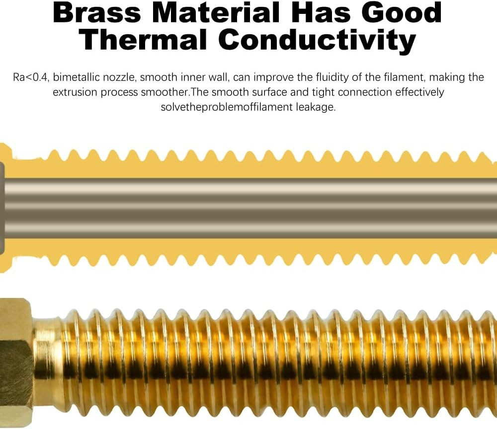 5 Pack CC/CC2 Nozzles 0.2-0.8Mm for Elegoo Centauri 3D Printer, Brass-Hardened