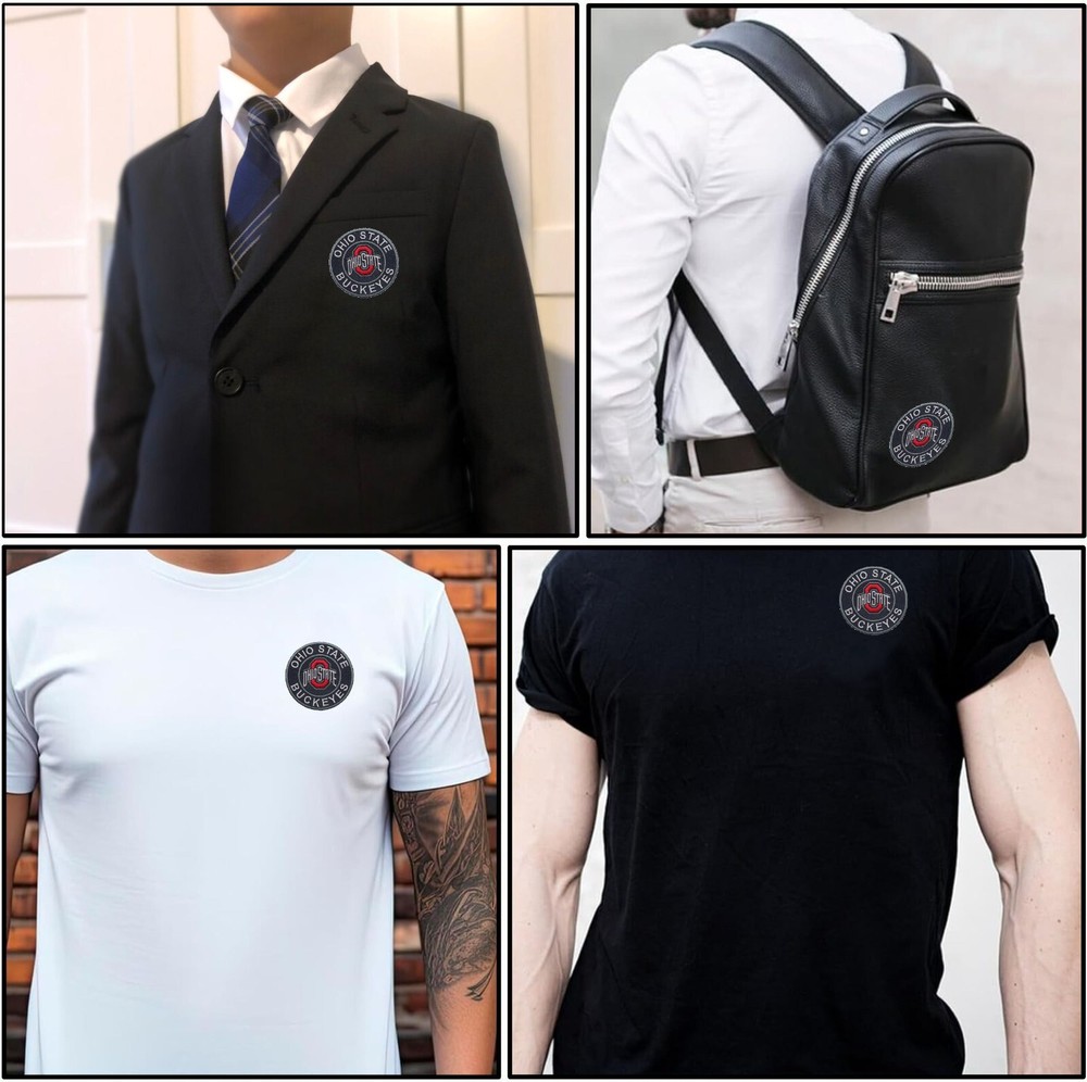 Ohio State Buckeyes Logo Iron On Patch - Sew Patch - Embroidered Patch 3.7"