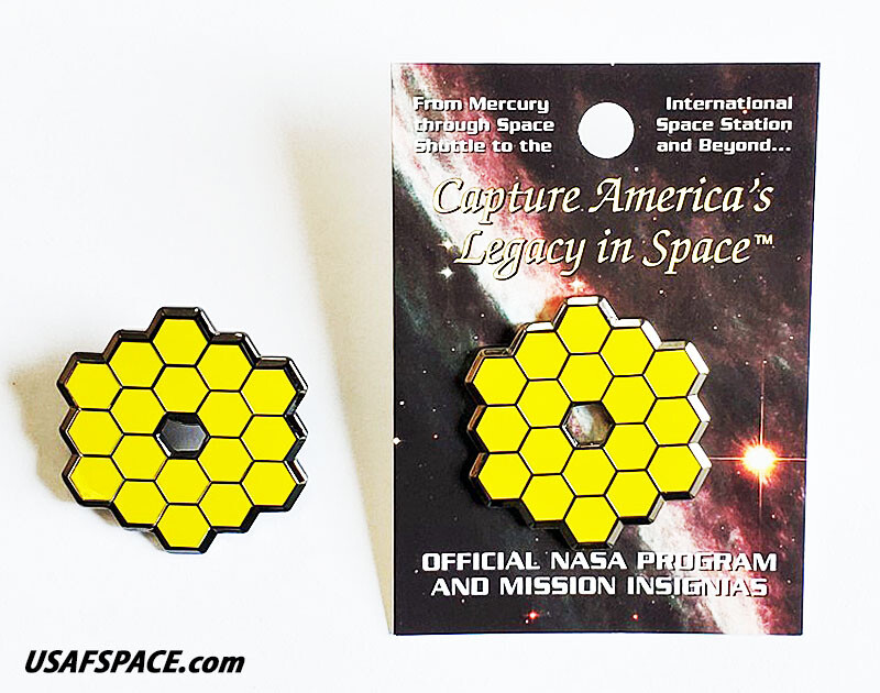 Authentic JAMES WEBB SPACE TELESCOPE - JWST - Ariane 5 -NASA ESA CSA Mission PIN