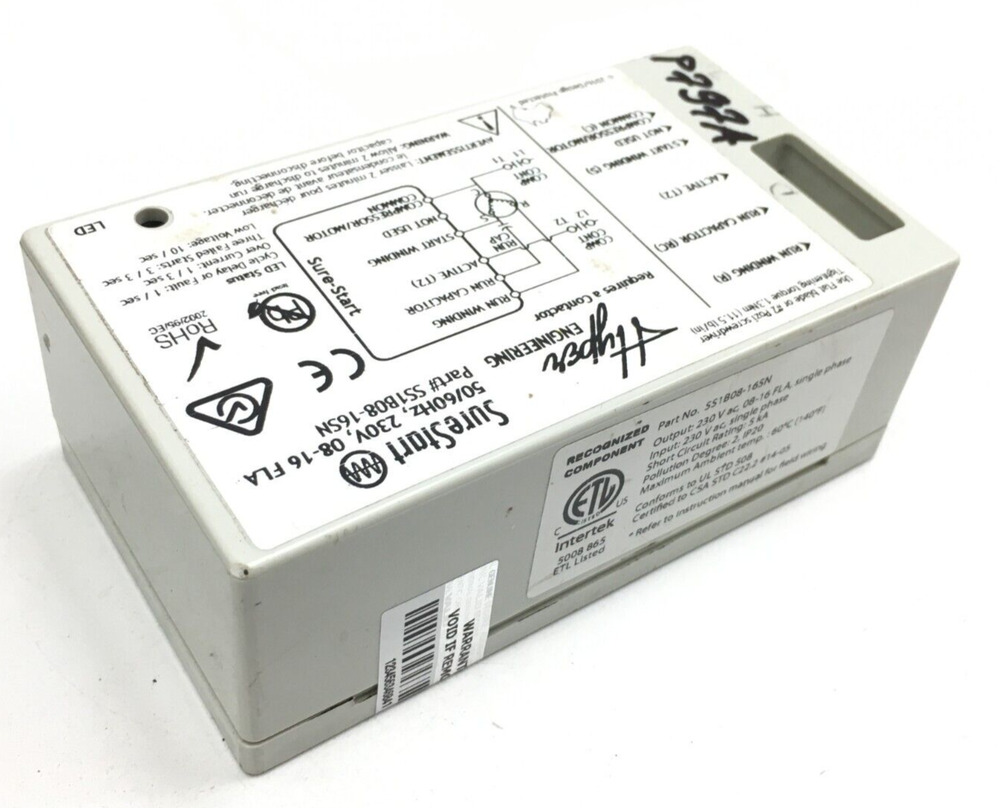 Hyper Sure Start Single Phase Soft Starter 230V 8-16 FLA SS1B08-16SN used #P797A