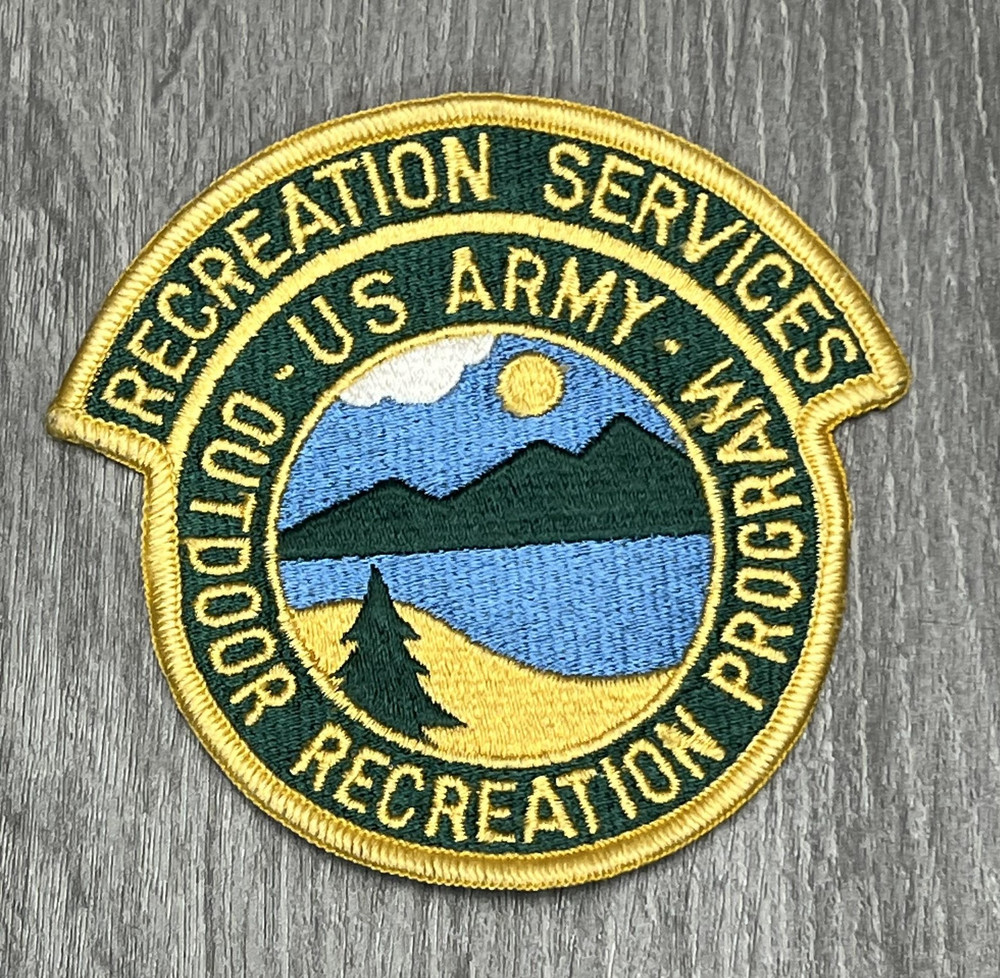 US Army Outdoor Recreation Program Recreation Services Embroidered Uniform Patch