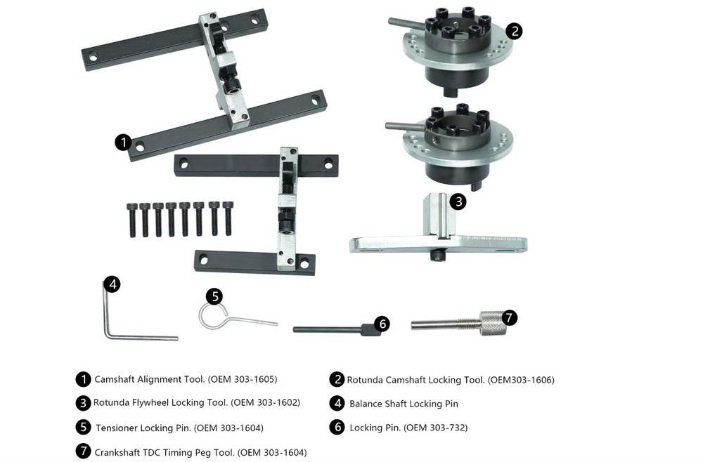 Belt Engine Timing Locking Setting Tools Set for Ford ECOBOOST 1.0 Belt Engine