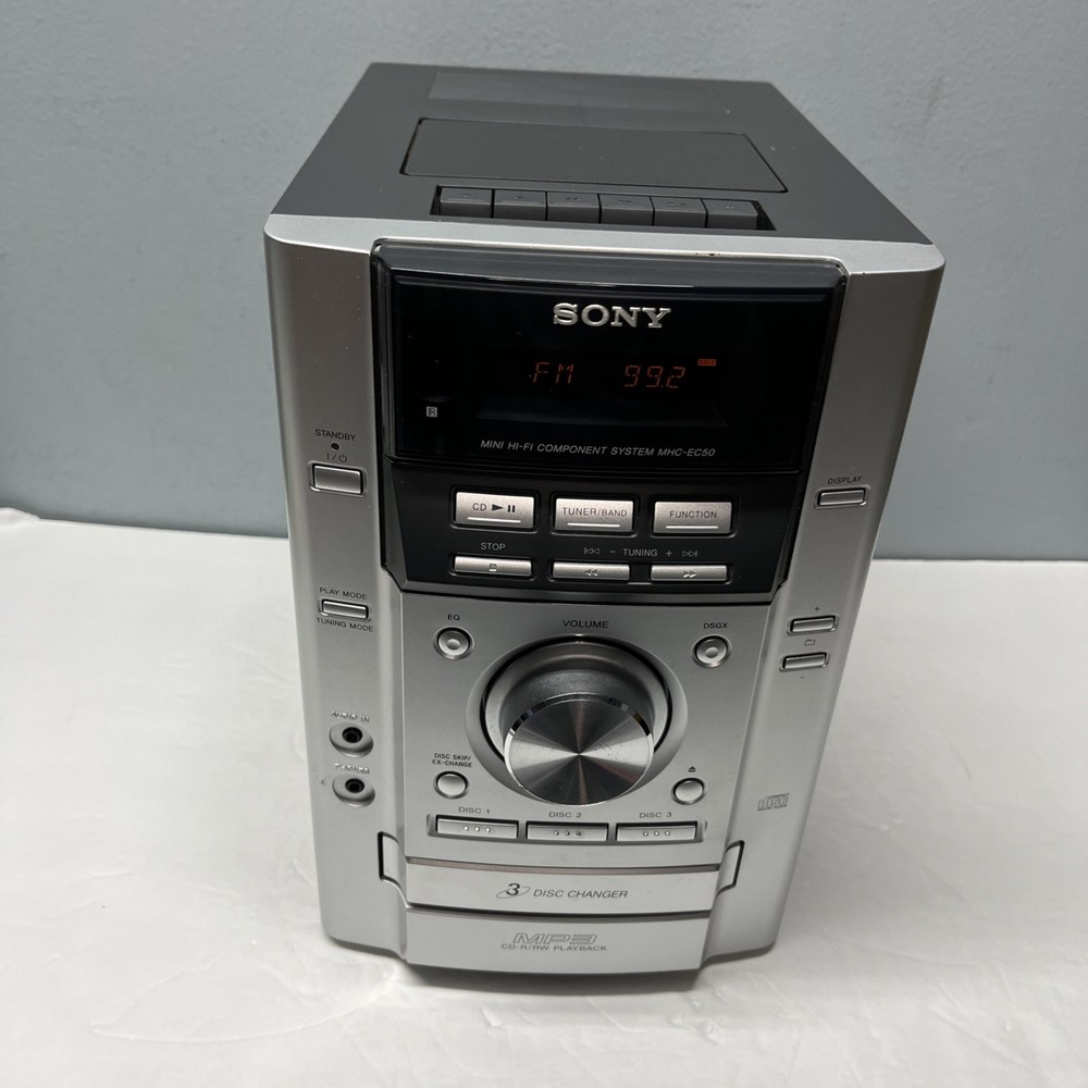 Sony MHC-EC50 Component System 3 Disc CD Player AM/FM - Cassette Not Working