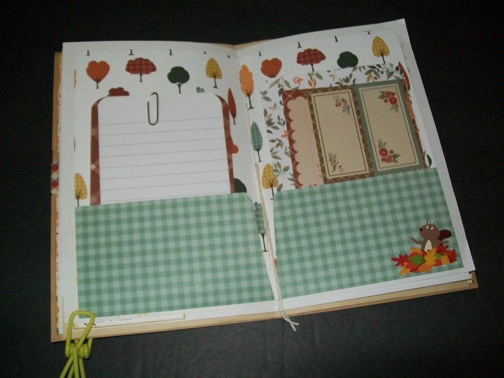 Handmade Fall Junk Journal Gratitude Holiday Blank Journal Fall Planner