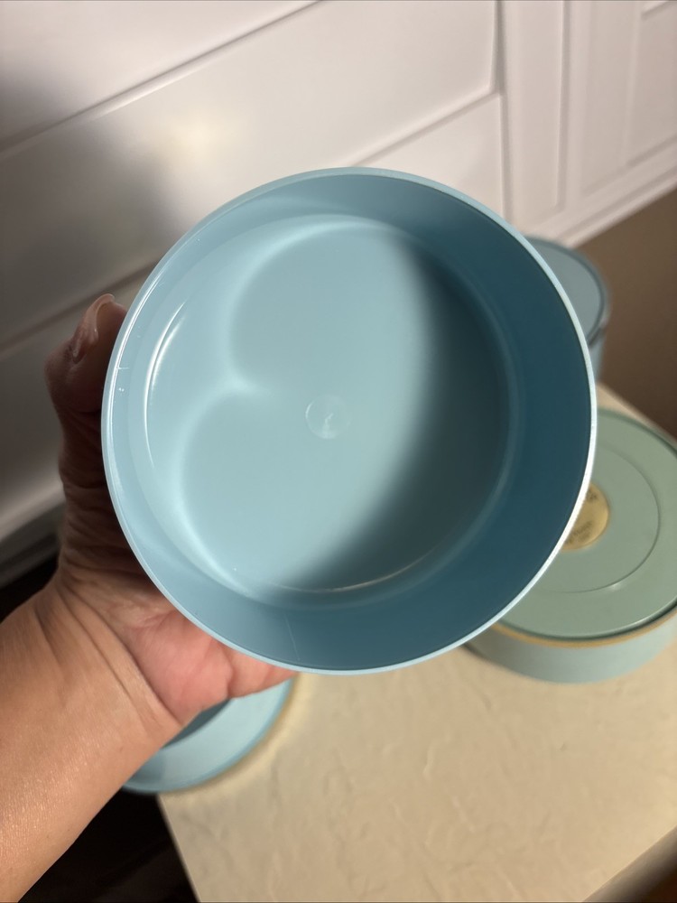 5 Five Elizabeth Arden Blue Grass Dusting Powder Empty Container 1934 Plastic