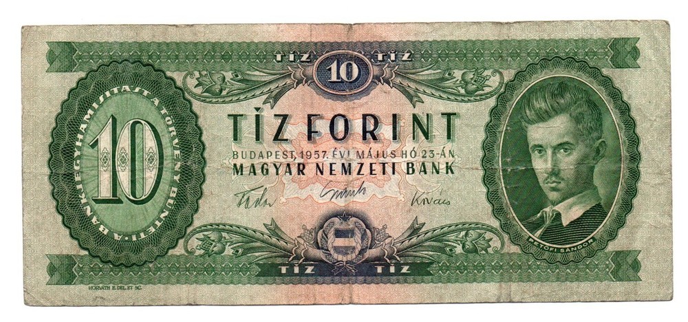 Hungary 10 forint 1957 / P-168a /
