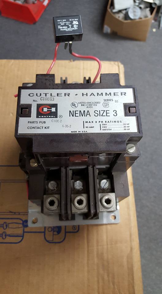 CUTLER HAMMER C10EG3 SIZE 3 STARTER   B71