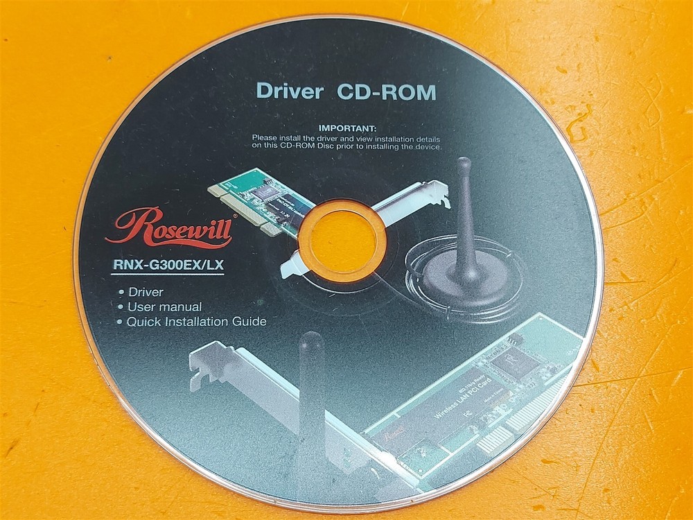 ⭐️⭐️⭐️⭐️⭐️ Rosewill RNX-G300EX/LX Driver CD PC Software Disc