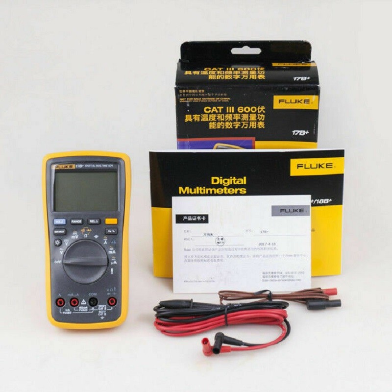 Fluke 17B+ Multimeter Digital Voltmeter Ammete Professional Electrical Testing