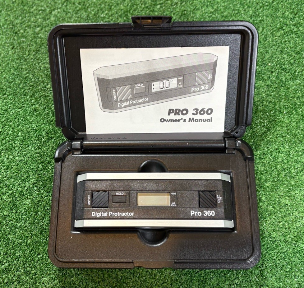 PRO 360 Digital Protractor Rectangular Head with Case & Owner's Manual