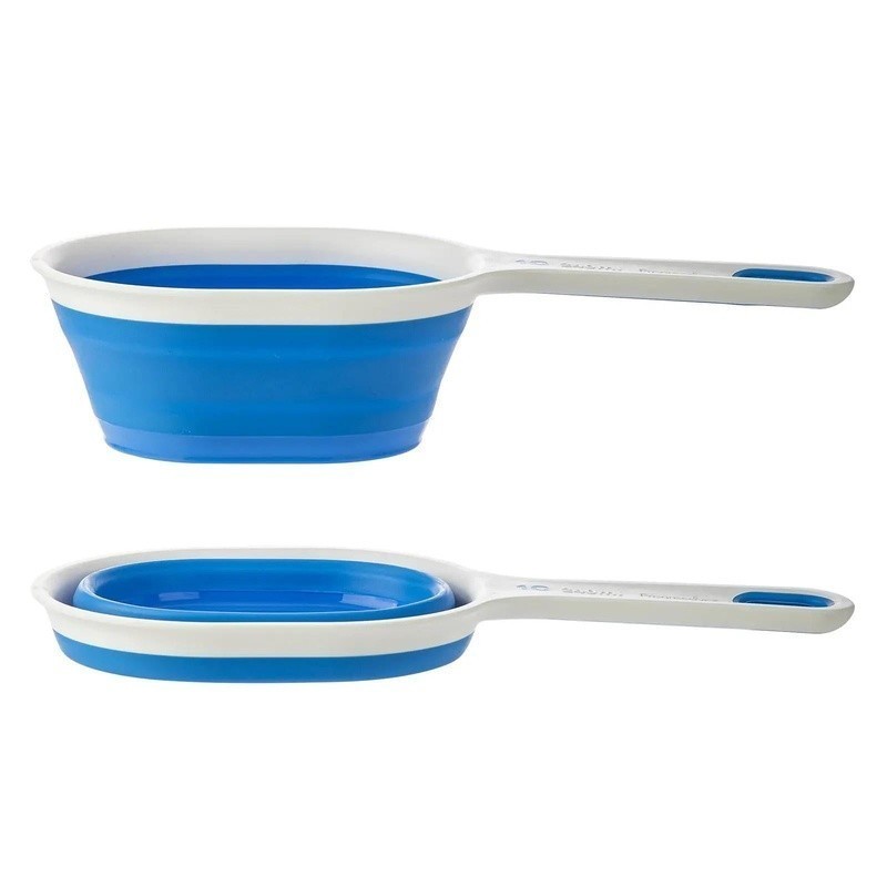 Collapsible Measuring Cups Set 4pc Space Saving Silicone Ergonomic Kitchen Tools