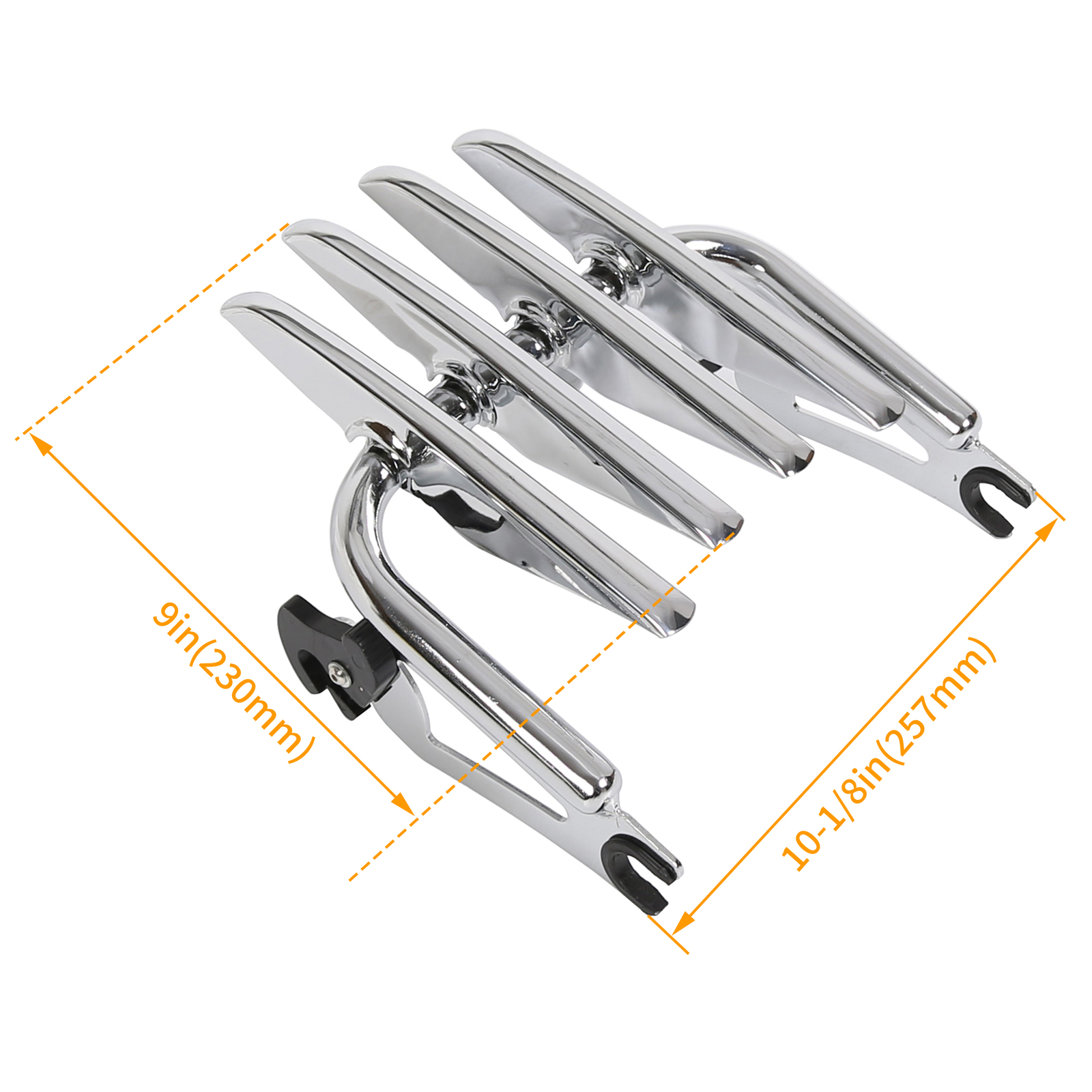 Chrome Stealth Luggage Rack For Harley Touring Street Glide Road King 2009-2023