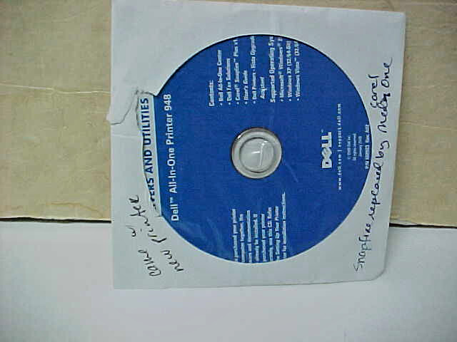 Dell Personal All-In-One Printer 948 CD Drivers & Utilities