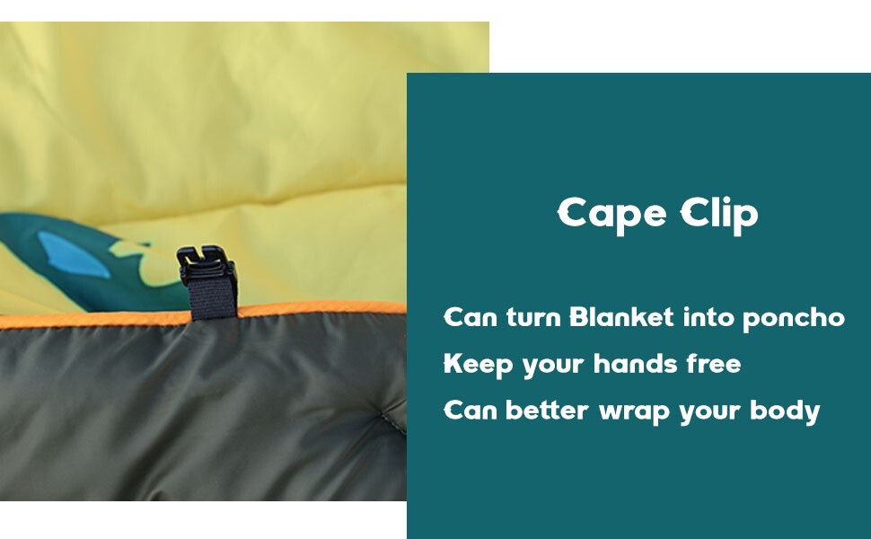 Puffy Camping Blanket Waterproof Packable Hiking Windproof Wearable Washable