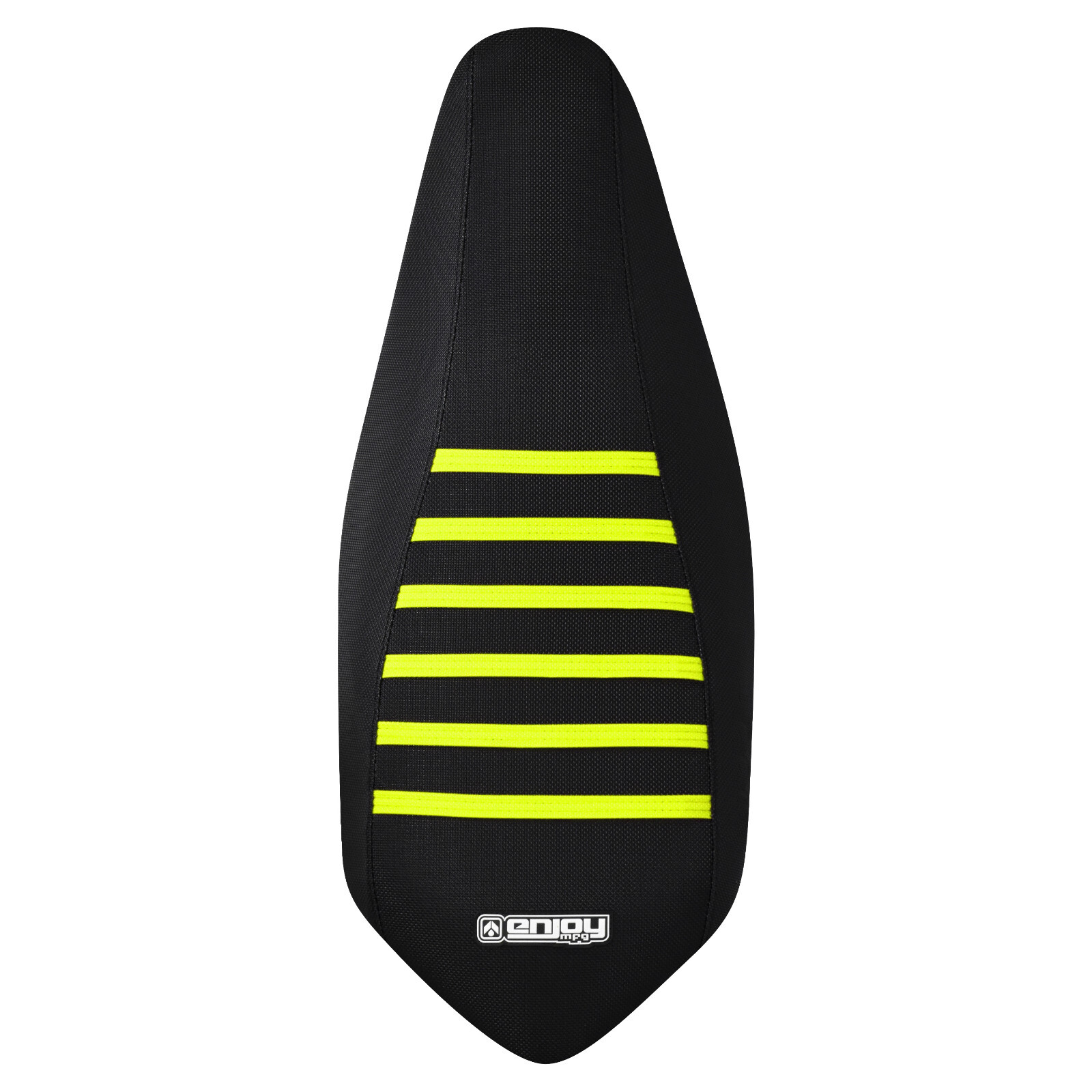 Yamaha Raptor 700 700 R Gripper Seat Cover 2006-2021 BLACK-NEON Yellow Ribs #193