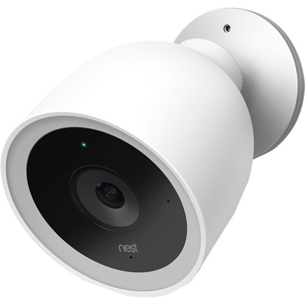 Google - Nest Cam IQ Outdoor Security Camera, NC4100 - White (Chalk)