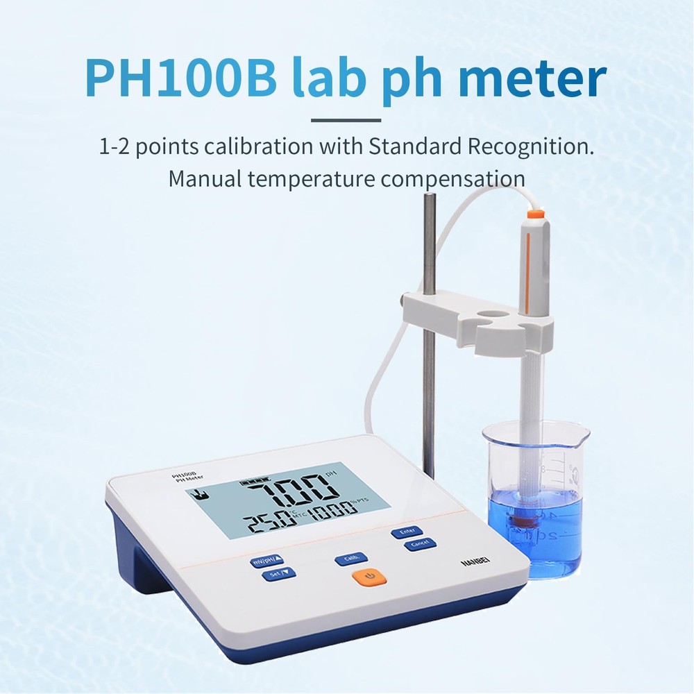 NANBEI Instruments,Lab Benchtop pH Meter PH100B-Economically Based
