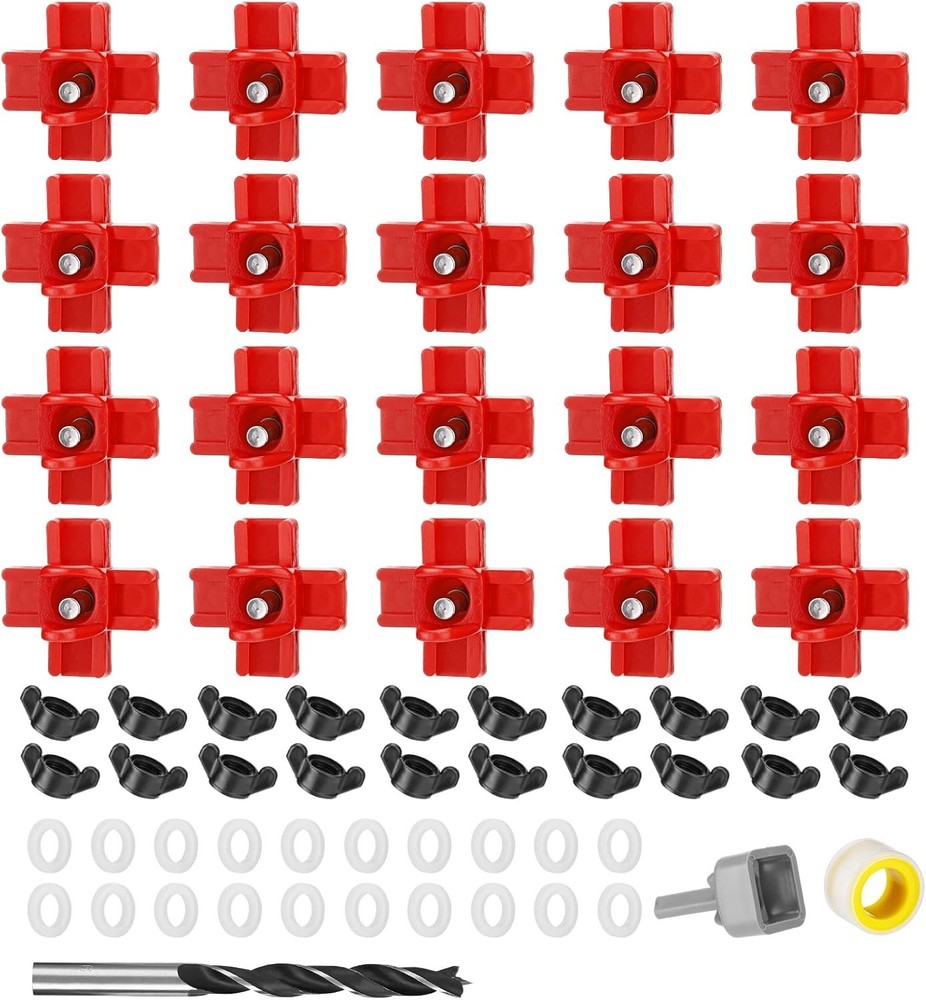 20 Pack Horizontal Chicken Nipples Waterer - Easy Install Automatic Chicken W...