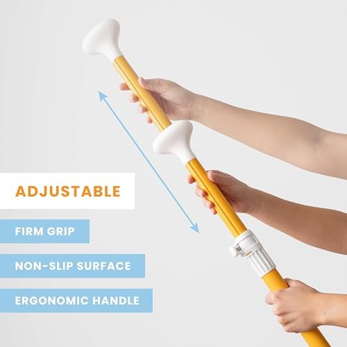 Paddle Board Paddle 2-in-1 Aluminum Sup Paddleboard Oar & Kayak Orange