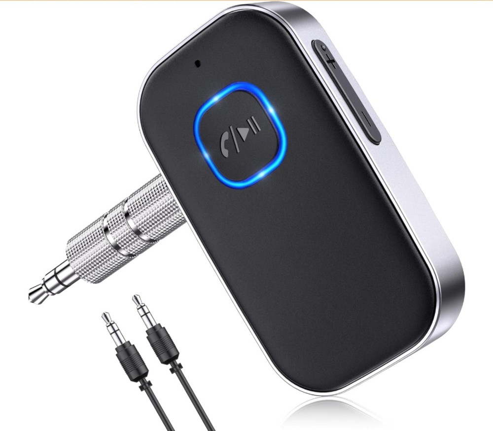 COMSOON Bluetooth Receiver for Car, Noise Cancelling 3.5mm AUX Bluetooth Car J22