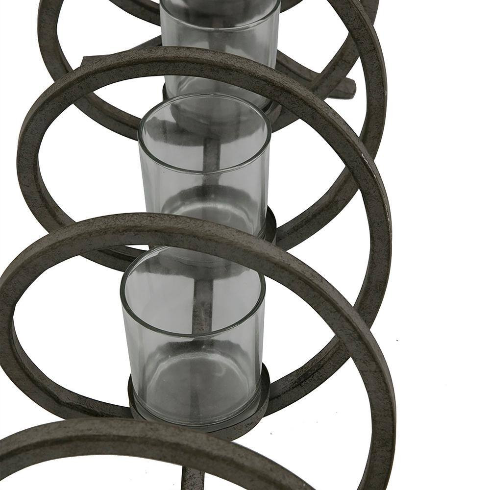 Gray Metal Candelabra (5-Pack)