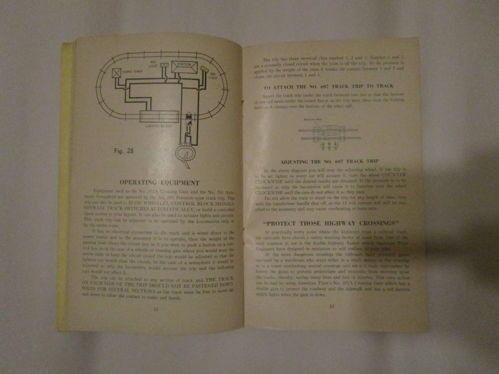 1947 & 1952 Gilbert American Flyer Assembly & Operating Instructions