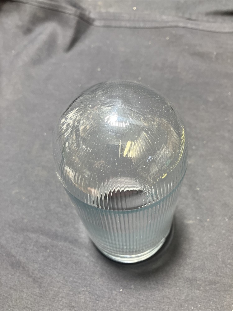 Replacement 6-1/2" x 3-1/4" diameter Threaded Clear Glass Explosion Proof Globe