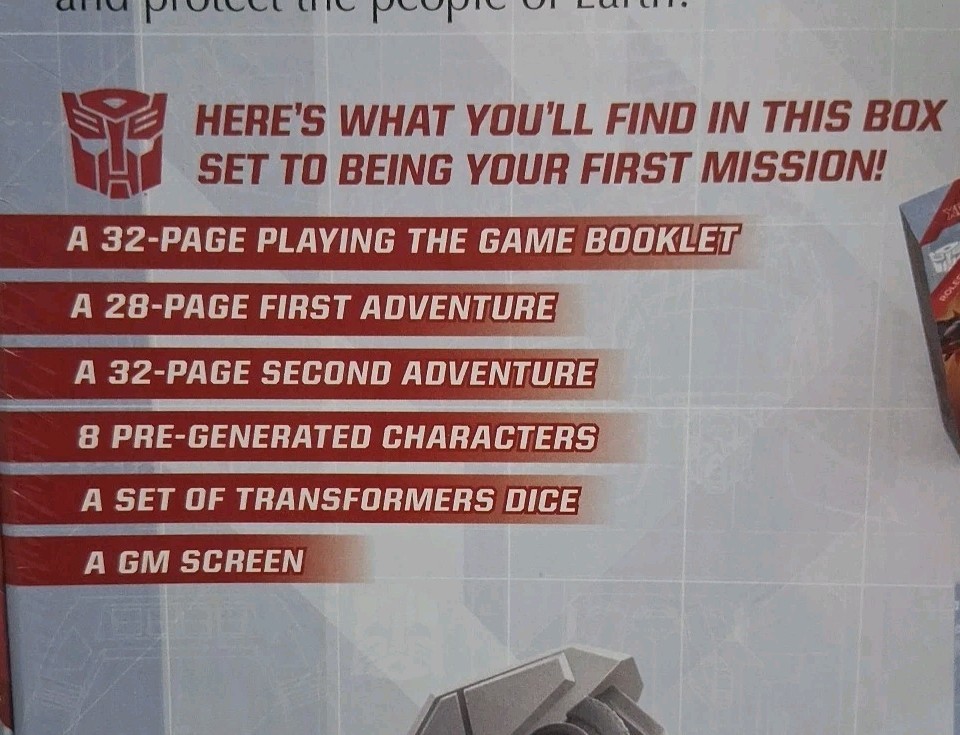 Renegade Game Studios Transformers Roleplaying Game Beginner Box Roll Out Hasbro