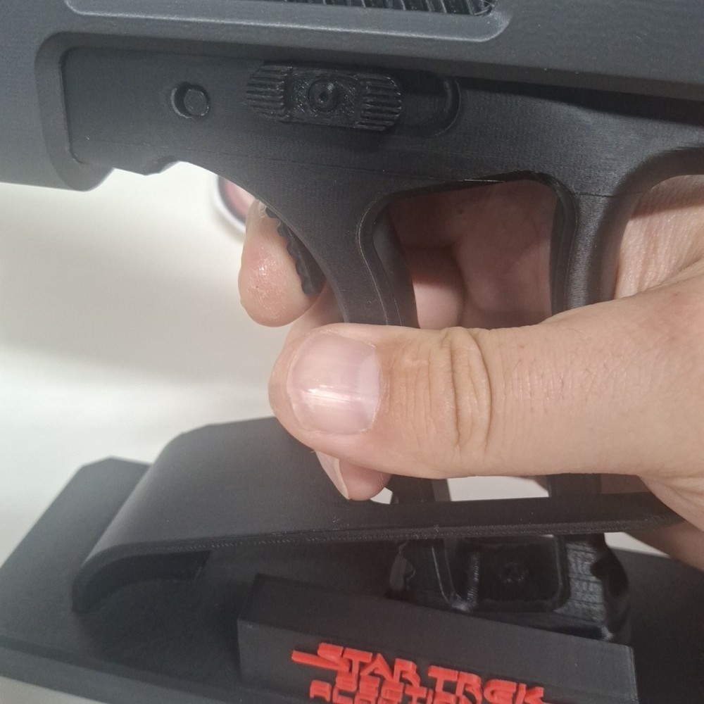 Star Trek Section 31 Alok Phaser Replica - Static wth Movable Trigger & Stand