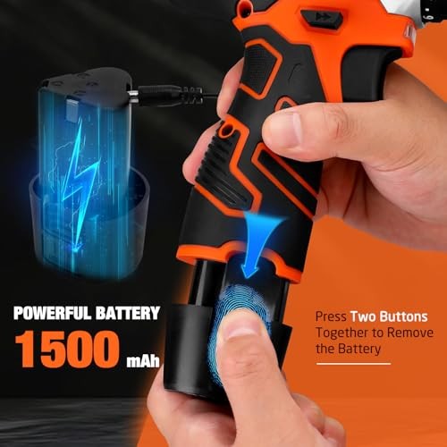 255-Piece Tool Set - Tool Kit with 12V Cordless Drill Driver, Toolbox Orange