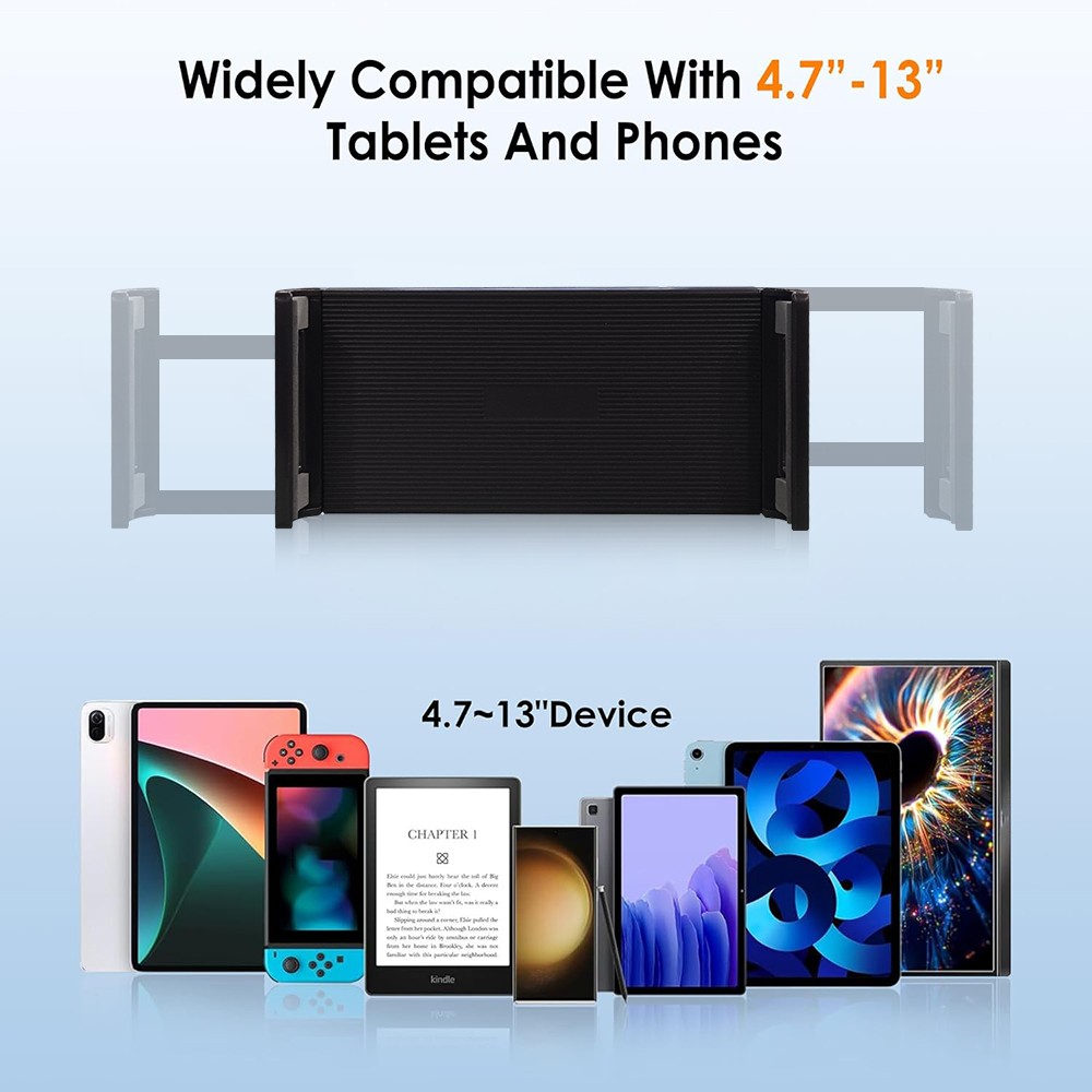 Microphone Stand Tablet Holder Bike Treadmill Mount for 4.7-12.9" iPad iPhone