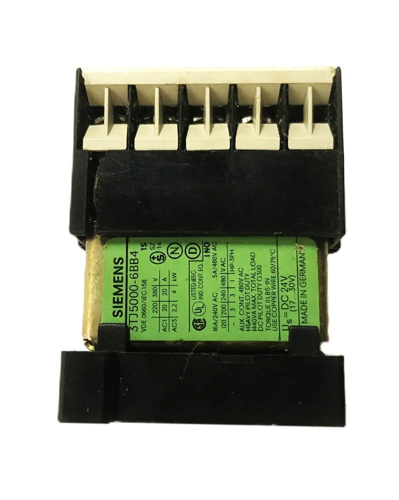 Siemens Auxiliary Contactor 3TJ5000-6BB4 USED