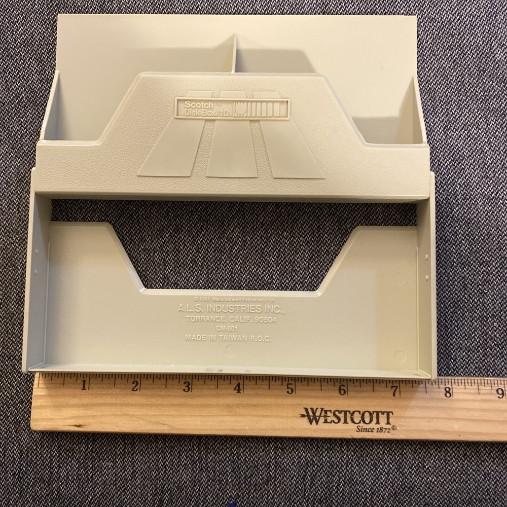 Vintage Scotch Disk Box 1986 Storage Case