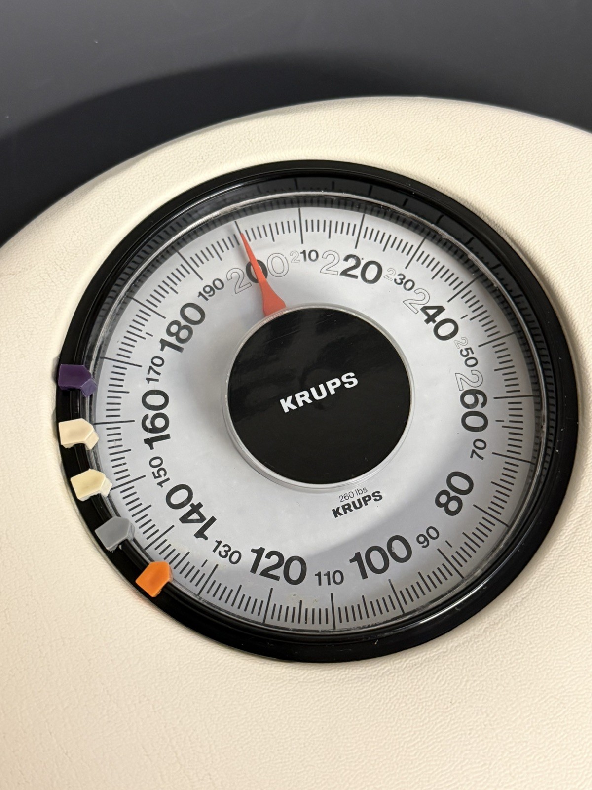 MCM Genuine Vintage Krups ‘Cyclops’ Or UFO Bathroom Scale, Cream, Works Great!