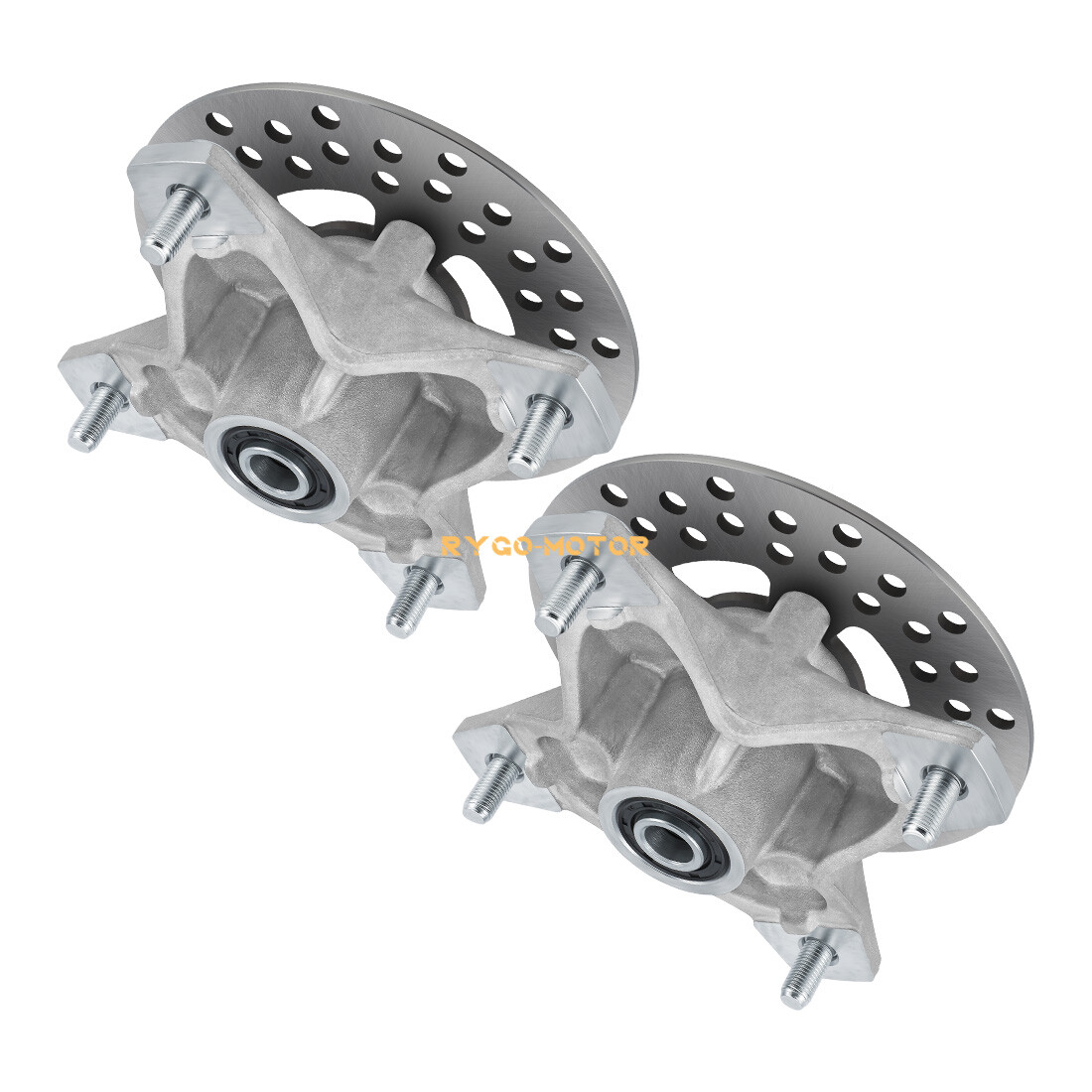 2 Front Wheel Hub & Rotor Kit For Yamaha Raptor 660R 700 700R YFM660R YFM700/R