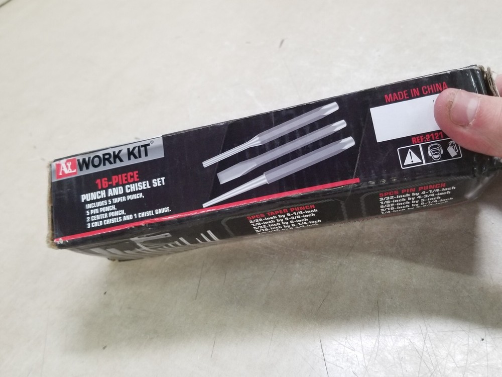 Work Kit 16 Piece Utility Type Punch and Chisel Set G High Hardness Bolt Kit