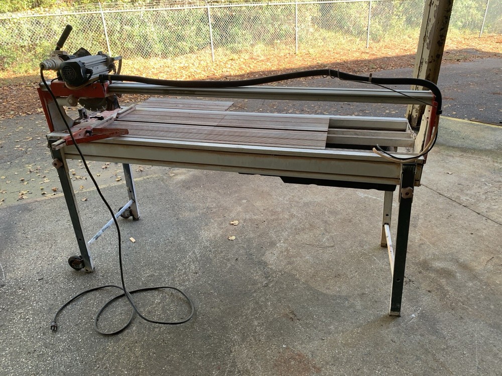Tile and Stone Wet Saw, 52” Cutting Length
