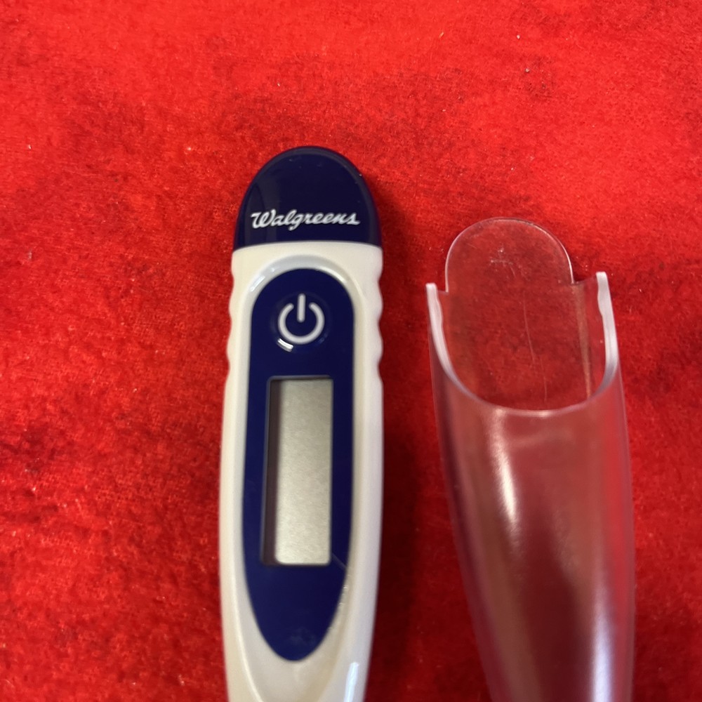 WALGREENS DIGITAL THERMOMETER w/ COVER CASE (k)