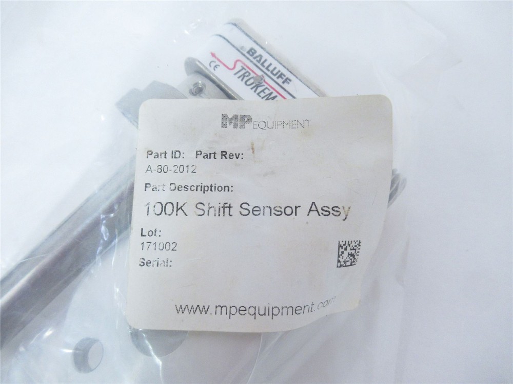 242570 New-No Box; MP Equipment A-80-2012 Shift Sensor Assembly 100K