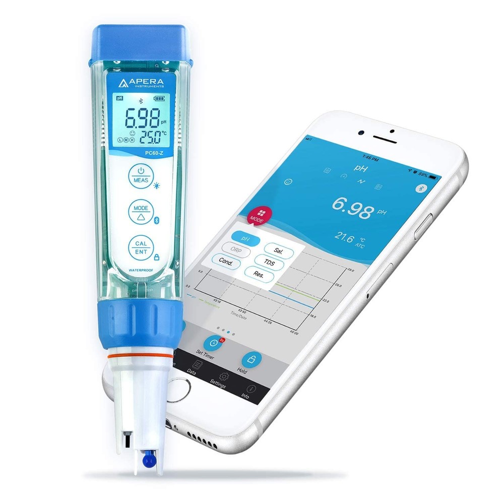 Apera Instruments, LLC-AI3719 PC60-Z Bluetooth Multi-Parameter Smart Tester P...