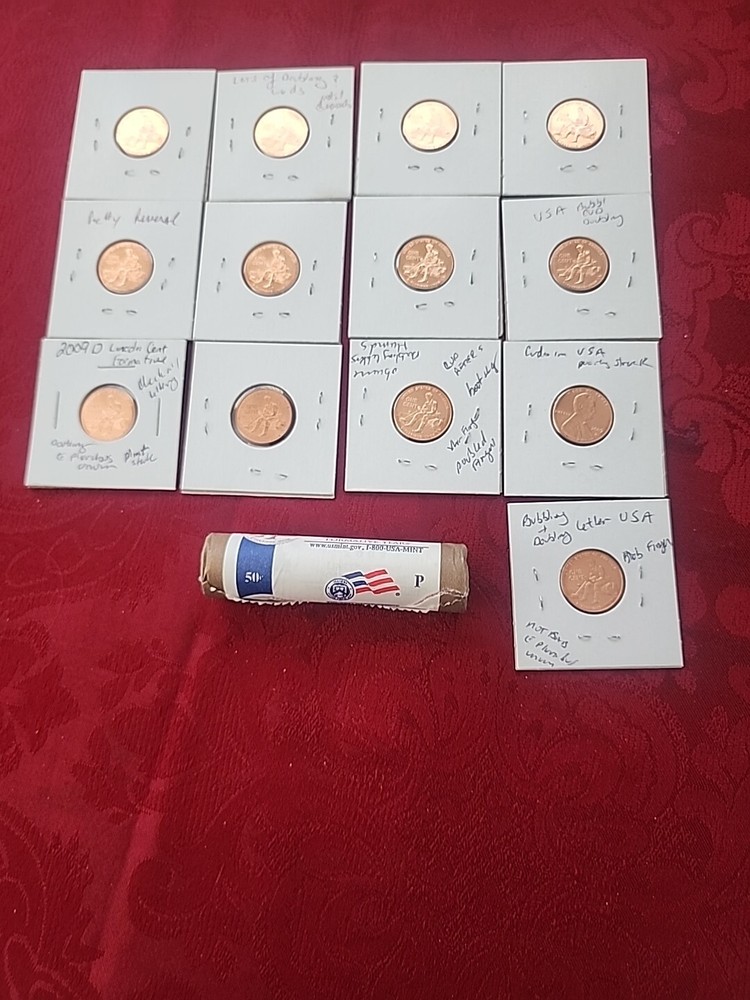 ☆☆Must Have ☆BU 2009-D Lincoln ANNIVERSARY Cent Set Formative Years MS ERRORS☆☆☆