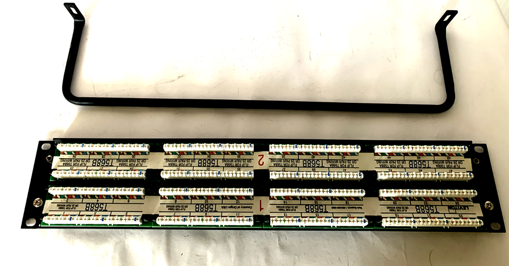 Leviton Cat 6 eXtreme 6+ 2U 48 Port Patch Panel RJ45 Network