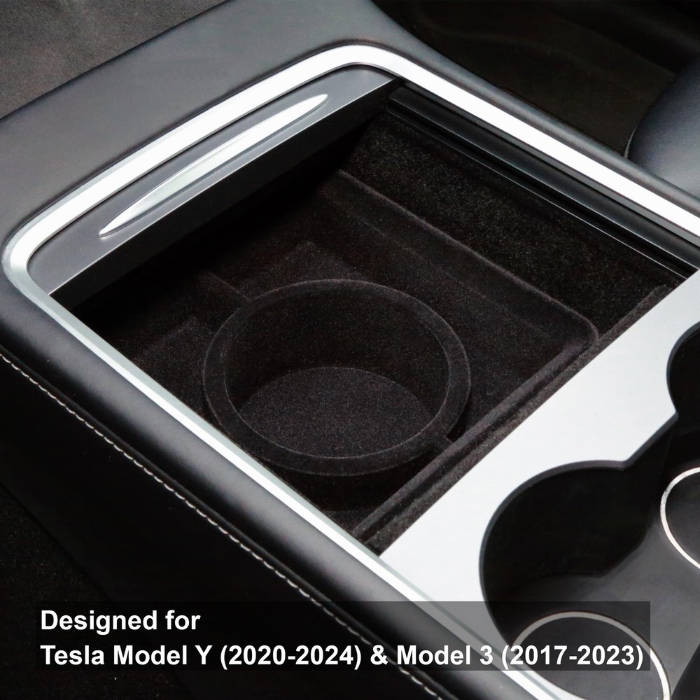 Check Model Year – Tesla Model Y & 3 Accessory – Drop-in Extra Large Car Cup ...
