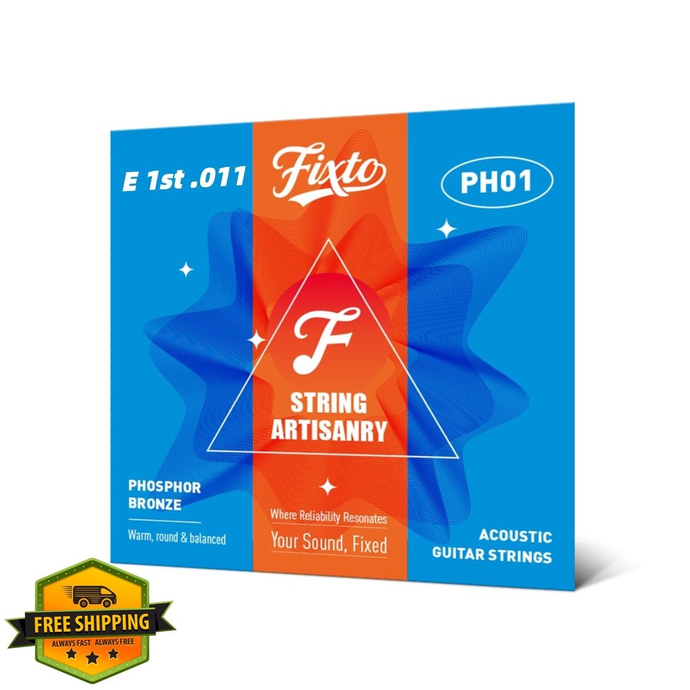 Fixto Acoustic Guitar Treble E String .011 Light Tension