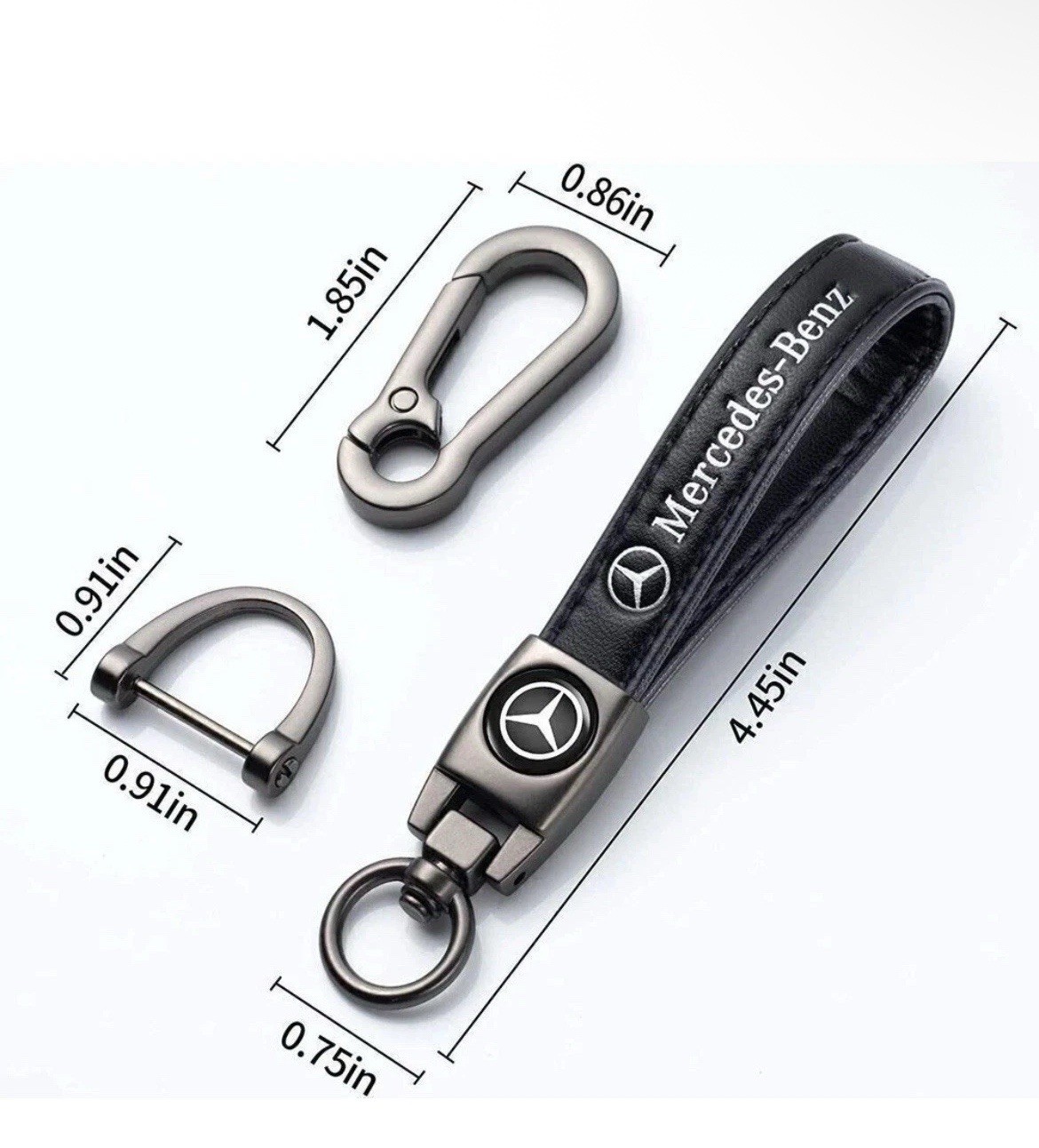 Mercedes Benz Genuine Leather Car Keychain