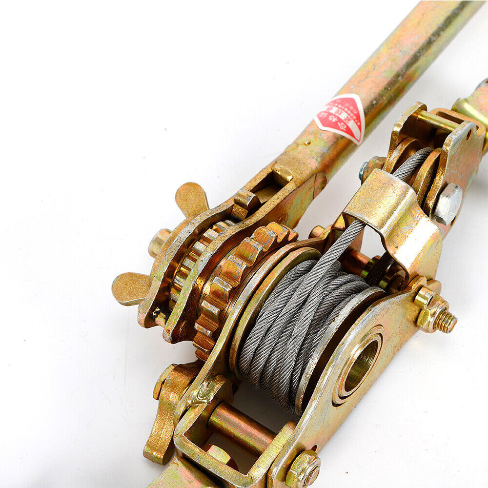 2 Ton Hand Puller Heavy Duty Winch Pull Hoist Come Along Cable Lever 2 Hooks
