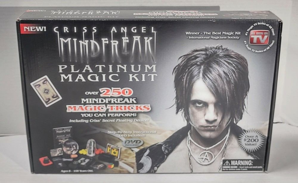 Criss Angel Mindfreak Platinum Magic Kit open box