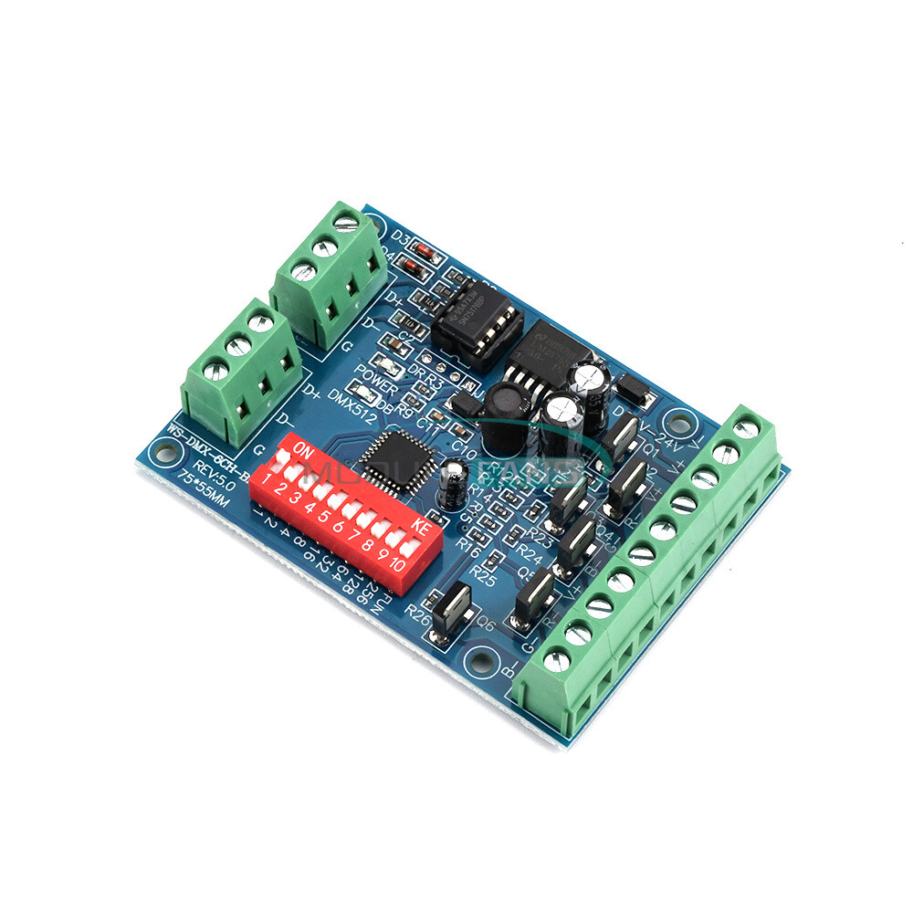 DMX512 Decoder 6CH Channel RGBW Controller led stage Dj lighting CMOS Output-