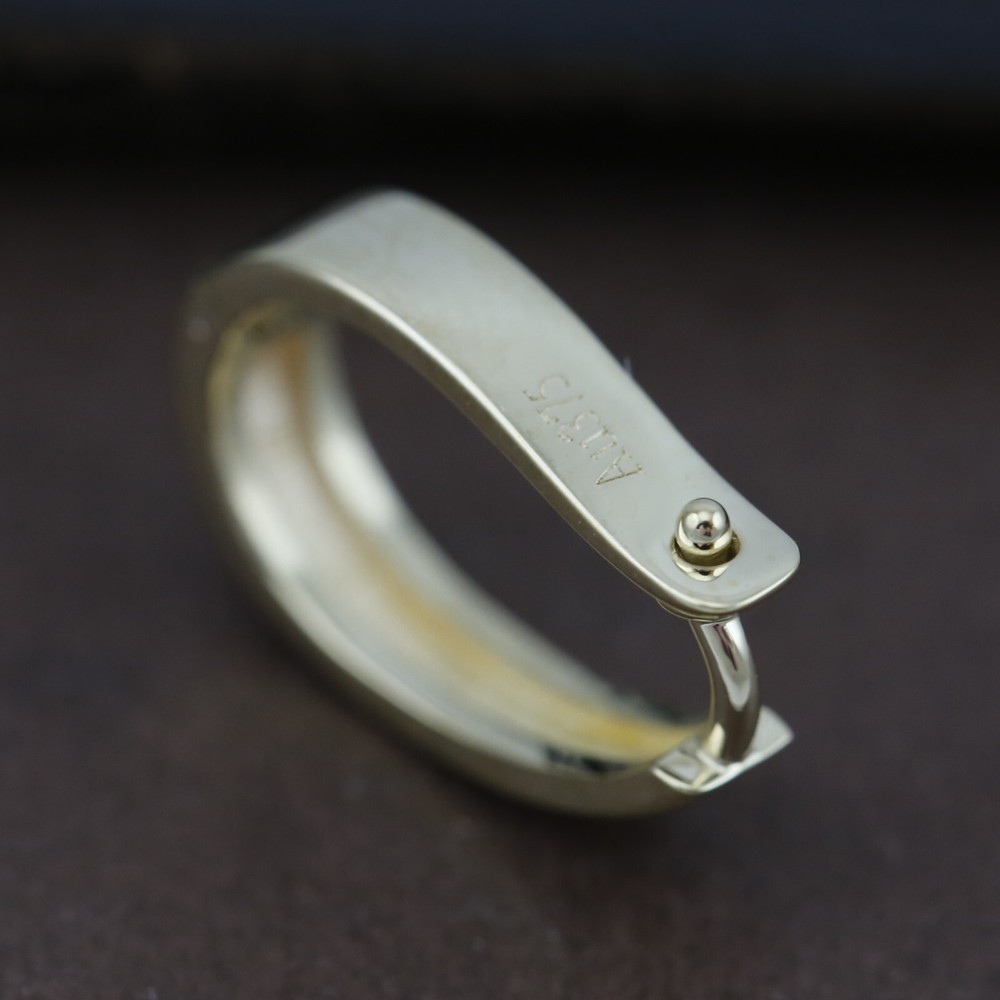 Genuine 9CT Solid Yellow Gold Enhancer & Bail 10mm