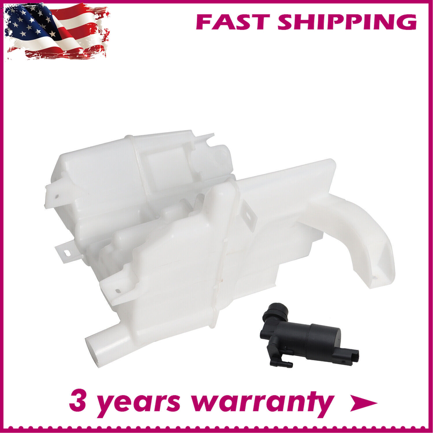 For INFINITI Q50 Q60 14-22 Washer Reservoir Windshield Wiper Tank With Motor NEW
